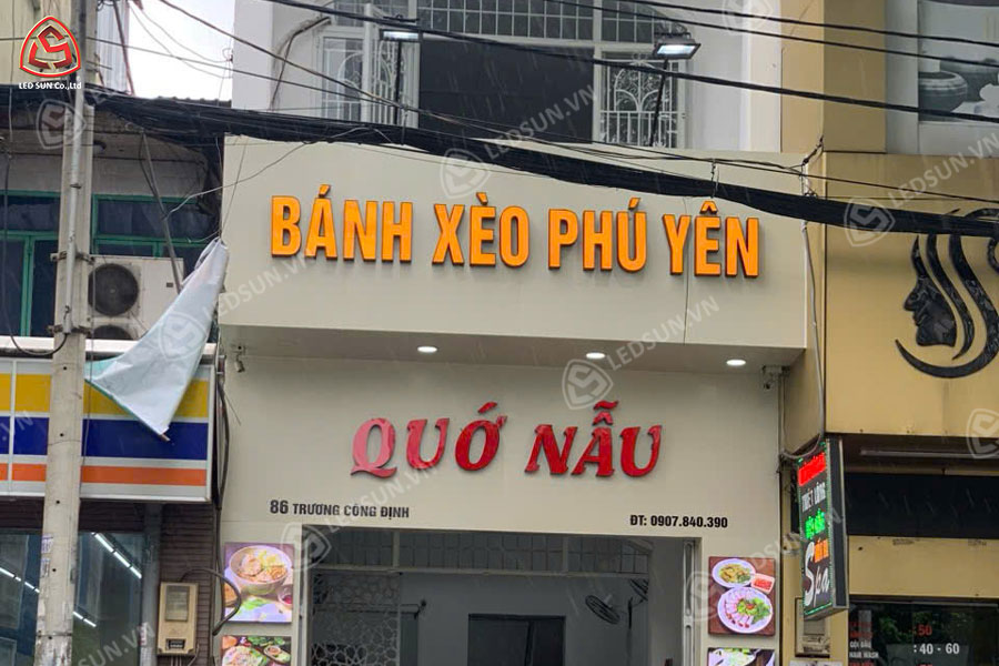 Bảng hiệu alu chữ nổi mica