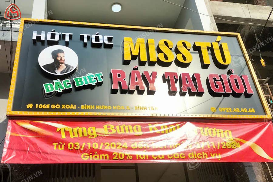 bảng hiệu barber shop