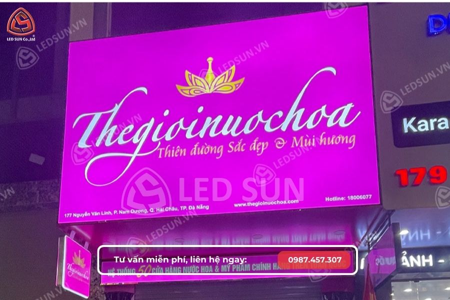 Mẫu bảng hiệu thế giới nước hoa