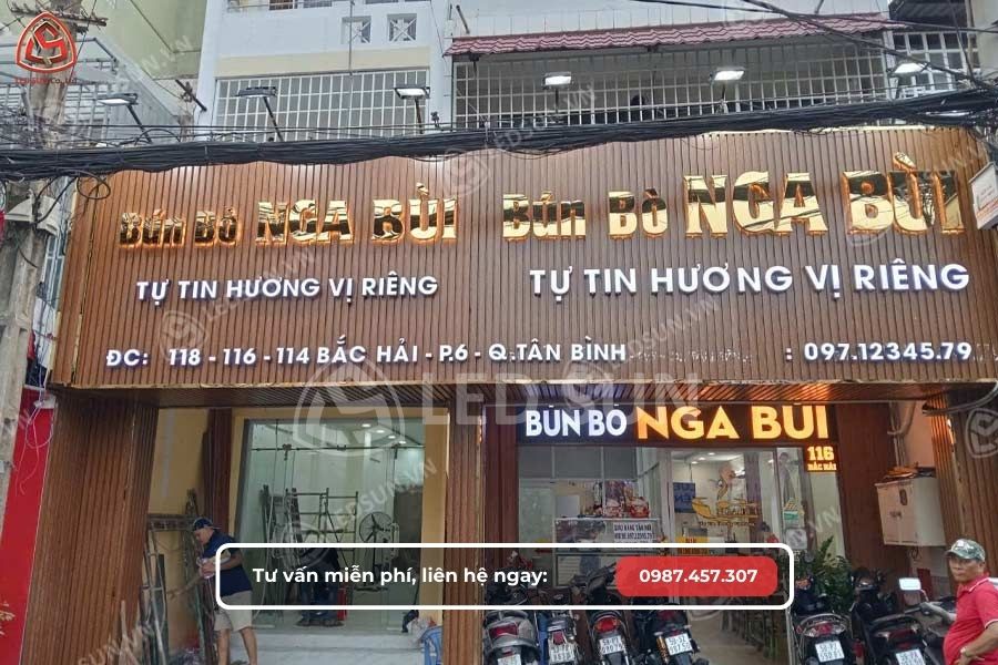 Mẫu bảng hiệu quán ăn