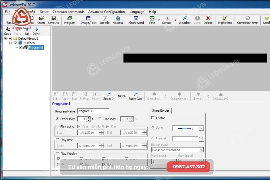 Phần mềm LEDShowTW